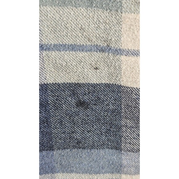 Pendleton Burnside Blue Plaid Flannel Button Front Shirt Men's SZ M FLAW - Picture 13 of 14